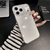 Силиконовый чехол "Bling Diamond" с блестками для iPhone 17 Pro Прозрачный