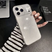 Силиконовый чехол "Bling Diamond" с блестками для iPhone 17 Pro Max Прозрачный