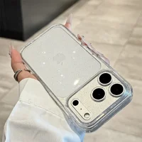 Силиконовый чехол "Bling Diamond" с блестками для iPhone 17 Pro Max Прозрачный