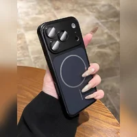 Силиконовый чехол "AG Glass Shield" with MagSafe для Apple iPhone 17 Pro Max Черный