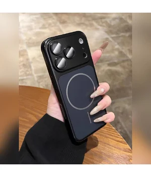 Силиконовый чехол "AG Glass Shield" with MagSafe для Apple iPhone 17 Pro Черный