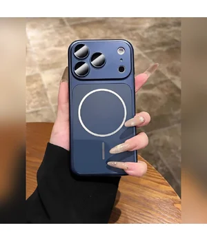 Силиконовый чехол "AG Glass Shield" with MagSafe для Apple iPhone 17 Pro Синий