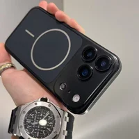 Силиконовый чехол "AG Glass Shield" with MagSafe для Apple iPhone 17 Pro Max Черный