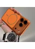 Силиконовый чехол "AG Glass Shield" with MagSafe для Apple iPhone 17 Pro Оранжевый