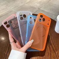 Силиконовый чехол "Carbon Matrix" для Apple iPhone 17 Pro Оранжевый
