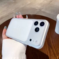 Силиконовый чехол "Carbon Matrix" для Apple iPhone 17 Pro Max Белый