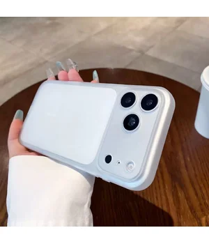 Силиконовый чехол "Carbon Matrix" для Apple iPhone 17 Pro Max Белый