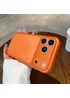 Силиконовый чехол "Carbon Matrix" для Apple iPhone 17 Pro Max Оранжевый