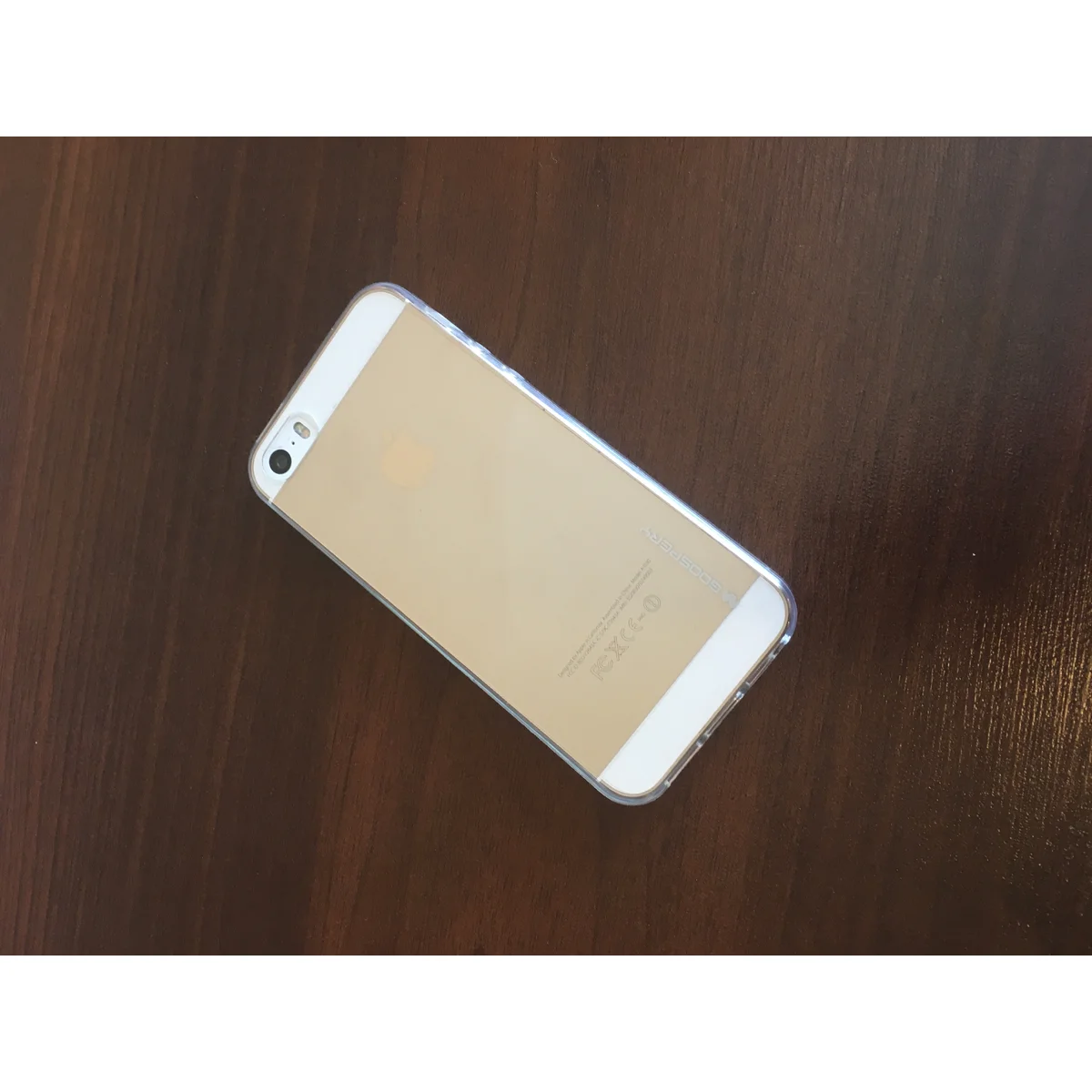 Чехол "GOOSPERY" силиконовый для iPhone 5/5S/SE прозрачный