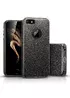Чохол із блискітками "Dazzling shine" силіконовий для iPhone 5/5S/SE чорний