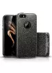 Чехол с блестками "Dazzling shine" силиконовый для iPhone 5/5S/SE черный