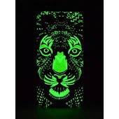 Силиконовый светящийся 3D чехол "Тигр" для iPhone 7/8
