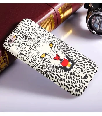 Силіконовий світиться 3D чохол "Барс" для iPhone 6 Plus / 6S Plus