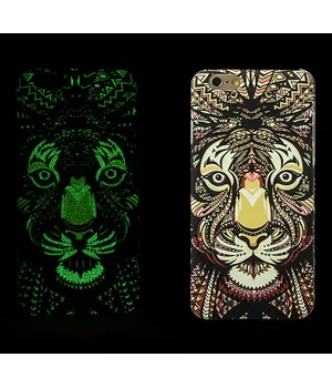 Силиконовый светящийся 3D чехол "Тигр" яркий для iPhone 7/8