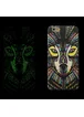 Силиконовый светящийся 3D чехол "Волк" яркий для iPhone 7/8
