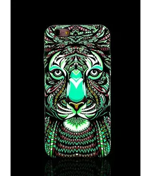 Силиконовый светящийся 3D чехол "Тигр" для iPhone 6/6S Силиконовый светящийся 3D чехол "Тигр" для iPhone 6/6S