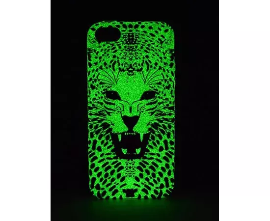 Силіконовий світиться 3D чохол "Барс" для iPhone 7/8
