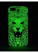 Силіконовий світиться 3D чохол "Барс" для iPhone 7/8