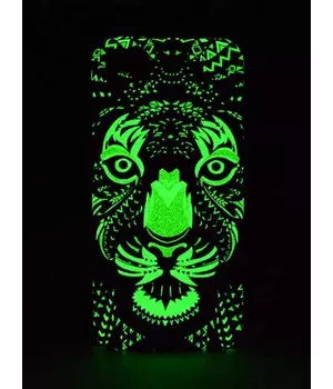Силиконовый светящийся 3D чехол "Тигр" для iPhone 6/6S Силиконовый светящийся 3D чехол "Тигр" для iPhone 6/6S