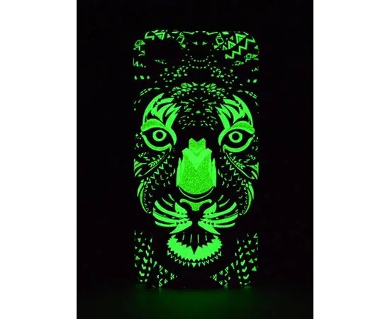 Силіконовий світиться 3D чохол "Тигр" для iPhone 6 / 6S