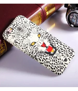 Силиконовый светящийся 3D чехол "Барс" для iPhone 7/8