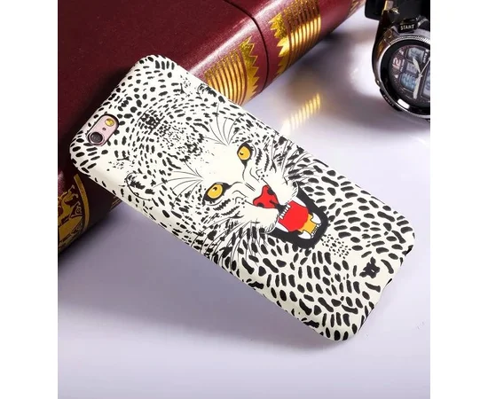 Силіконовий світиться 3D чохол "Барс" для iPhone 7/8