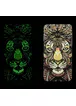 Силиконовый светящийся 3D чехол "Тигр" яркий для iPhone 7/8
