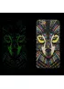 Силиконовый светящийся 3D чехол "Волк" яркий для iPhone 7/8