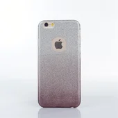 Чехол с блестками "Градиент" силиконовый для iPhone 6 Plus/6S Plus черный