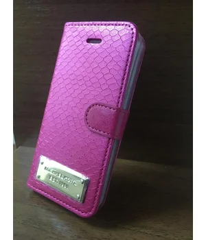 Шкіряний чохол-книжка "Michael Kors" рожевий для iPhone 6 Plus/6S Plus