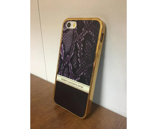 Чохол "Remax" силіконовий для iPhone 5 / 5S / SE Exclusive фіолетовий