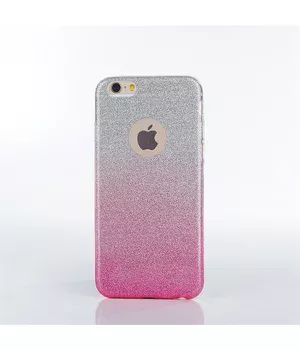 Чехол с блестками "Градиент" силиконовый для iPhone 6/6S розовый Чехол с блестками "Градиент" силиконовый для iPhone 6/6S розовый
