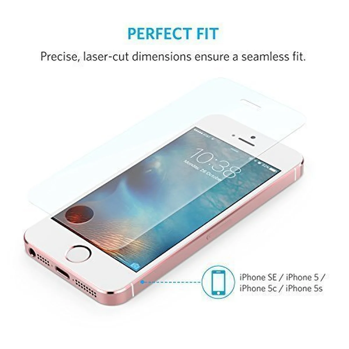 Переднее прозрачное стекло "Aspor" для iPhone 5/5S/SE/5C