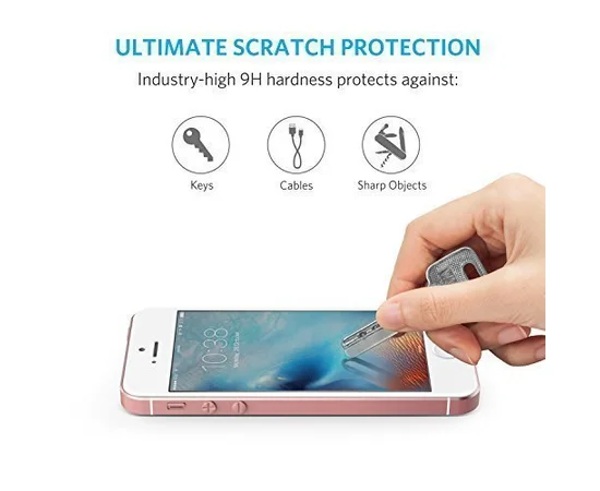 Переднее прозрачное стекло "Aspor" для iPhone 5/5S/SE/5C