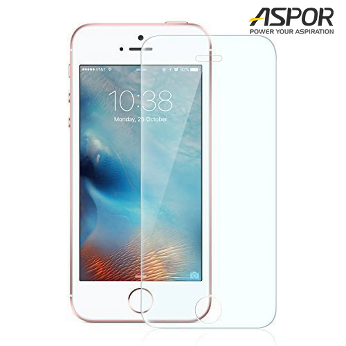 Переднее прозрачное стекло "Aspor" для iPhone 5/5S/SE/5C