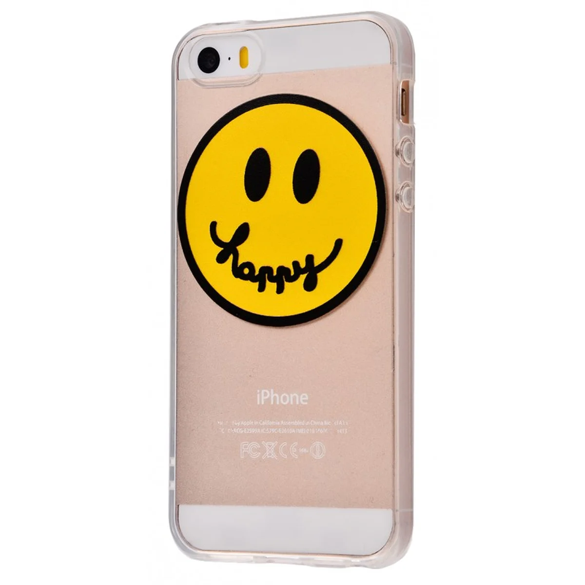 Чехол "Smile" силиконовый для iPhone 5/5S/SE Happy