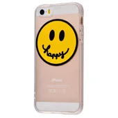Чехол "Smile" силиконовый для iPhone 5/5S/SE Happy
