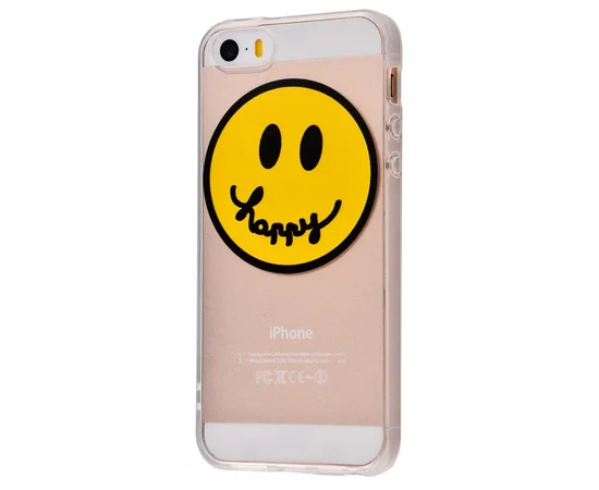 Чехол "Smile" силиконовый для iPhone 5/5S/SE Happy
