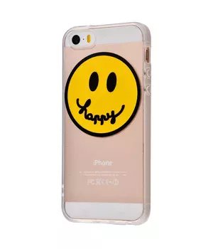 Чохол "Smile" силіконовий для iPhone 5 / 5S / SE Happy