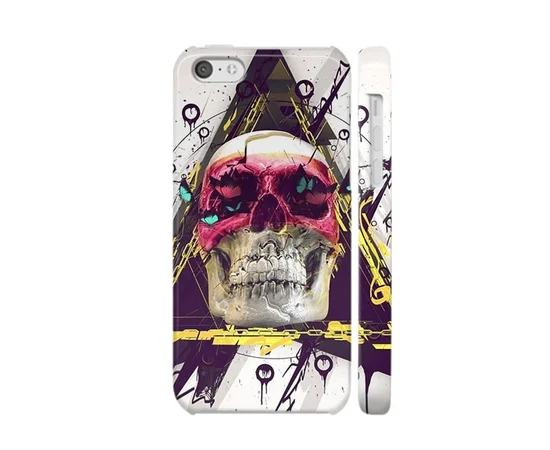Чохол "iDAY" пластиковий для iPhone 5C Різнобарвний череп