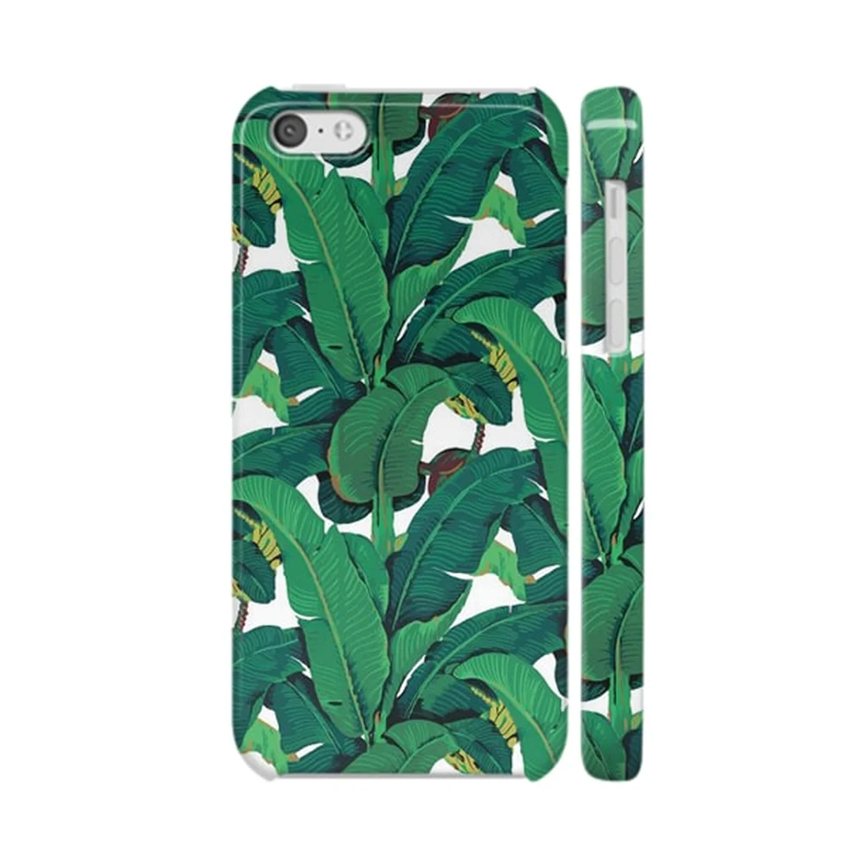 Чехол "iDAY" пластиковый для iPhone 5C Листья банана