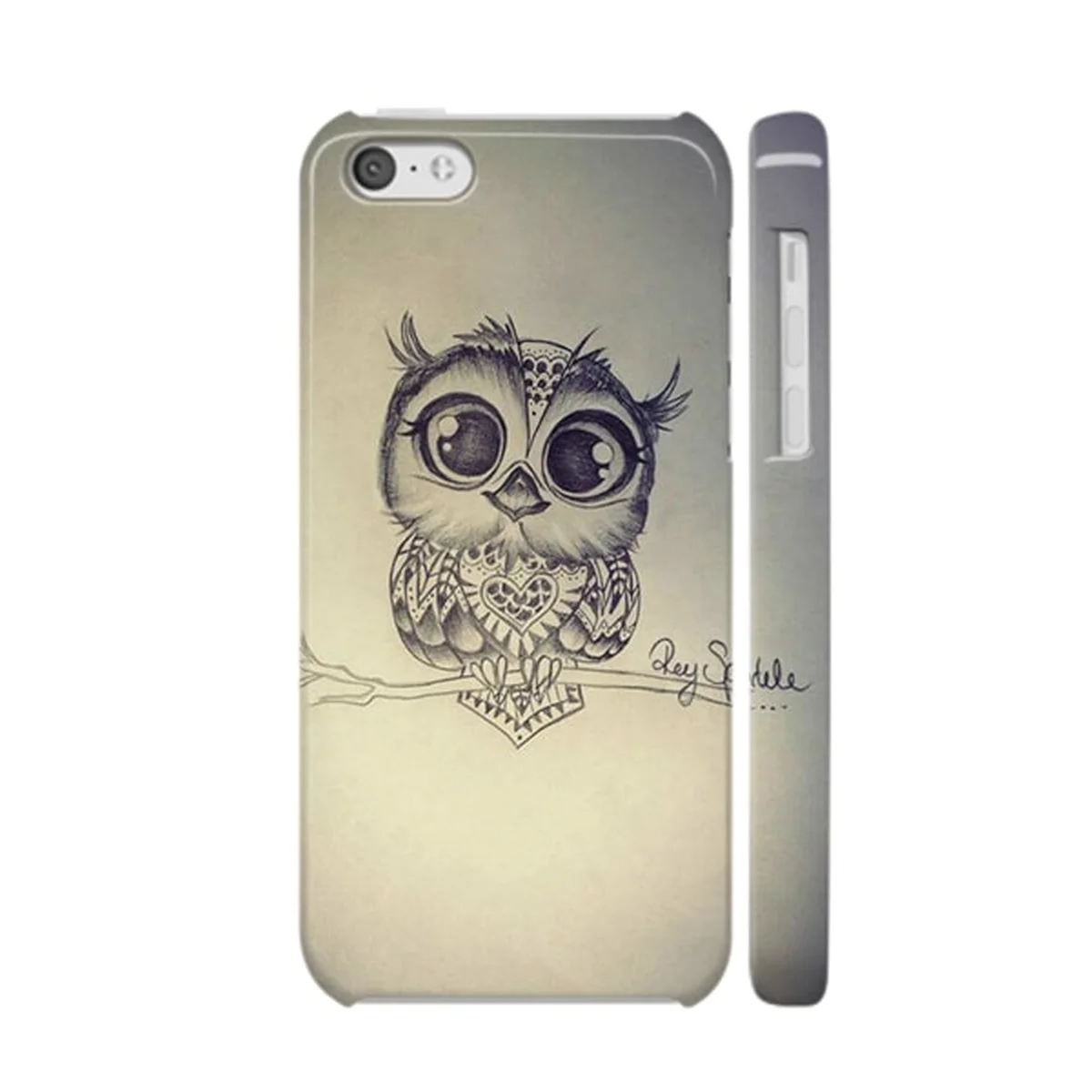 Чехол "iDAY" пластиковый для iPhone 5C Совенок