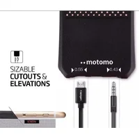 Противоударный силиконовый чехол "Motomo" черный для iPhone 6/6S