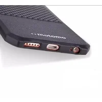 Противоударный силиконовый чехол "Motomo" черный для iPhone 6/6S