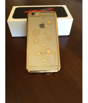Чохол Beckberg золотий "Візерунки" силіконовий для iPhone 6/6S