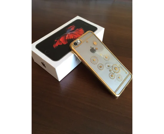 Чохол Beckberg золотий "Візерунки" силіконовий для iPhone 6/6S