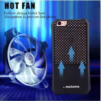 Противоударный силиконовый чехол "Motomo" черный для iPhone 6/6S