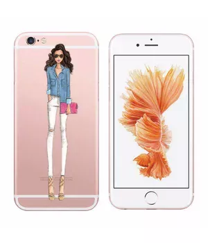 Чехол "Девушка стиляга" силиконовый для iPhone 7/8