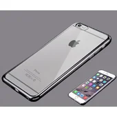 Силиконовый серый чехол прозрачный для iPhone 6 Plus/6S Plus