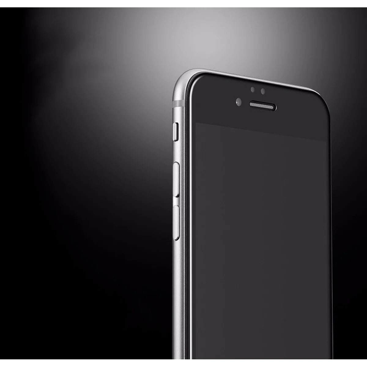 Защитное 5D стекло "Aspor" черное для iPhone 6 Plus/6S Plus